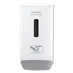 Coastwide Professional™ J-Series Wall-Mounted Manual Hand Sanitizer Dispenser, 1,200 mL, 6.12 x 4.11 x 11.5, White