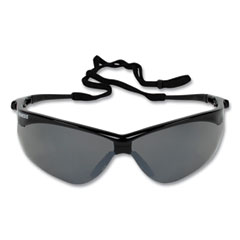 KleenGuard™ Nemesis Safety Glasses, Black Frame, Smoke Mirror Lens, 12/Carton