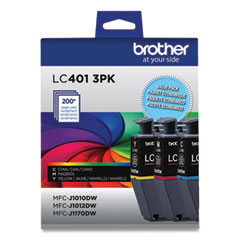 LC4013PKS Ink, 200 Page-Yield, Cyan/Magenta/Yellow, 3/Pack