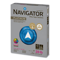 Navigator® Platinum Paper, 99 Bright, 28 lb, 8.5 x 11, White, 500/Ream