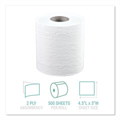 Windsoft Embossed Bath Tissue 2-Ply 400 Sheets/Roll 18 Rolls/Carton 2440 