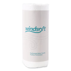 Windsoft® Kitchen Roll Towels, 2 Ply, 11 x 8.8, White, 100/Roll, 30 Rolls/Carton