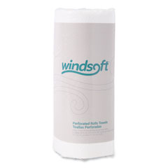 Windsoft® Kitchen Roll Towels, 2-Ply, 11 x 8.5, White, 85/Roll, 30 Rolls/Carton