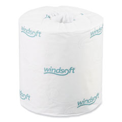 Windsoft® Bath Tissue, Septic Safe, 2-Ply, White, 4.5 x 4.5, 500 Sheets/Roll, 96 Rolls/Carton