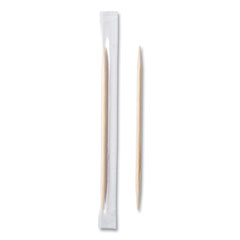 AmerCareRoyal® Mint Cello-Wrapped Wood Toothpicks, 2.5", Natural, 1,000/Box, 15 Boxes/Carton
