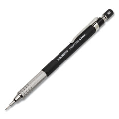 7520016943027, SKILCRAFT Draft Pro Mechanical Drafting Pencil, 0.7 mm, Black Lead, Black/Silver Barrel, 3/Pack