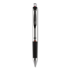 uniball® 207 Impact Gel Pen, Retractable, Bold 1 mm, Red Ink, Black/Red Barrel