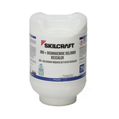 6850016950086, SKILCRAFT Bio+ Dishwasher De-Limer/De-Scaler, 8 lb Bottle, 2/Carton