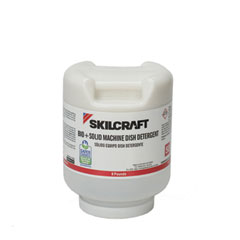 7930016216646, SKILCRAFT Bio+ Dishwasher Detergent, 8 lb Bottle, 4/Carton