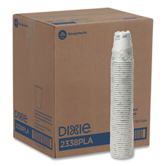 Dixie® PLA Hot Cups, 8 oz, Viridian Design, 50/Sleeve, 20 Sleeves/Carton