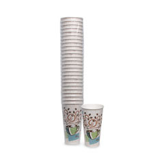 Dixie® PerfecTouch Paper Hot Cups, 20 oz, Coffee Haze Design, 25/Pack