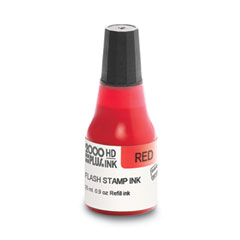 COSCO 2000PLUS® Pre-Ink High Definition Refill Ink, Red, 0.9 oz Bottle, Red