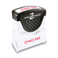 ACCUSTAMP2® Pre-Inked Shutter Stamp, Red, PAST DUE, 1 5/8 x 1/2