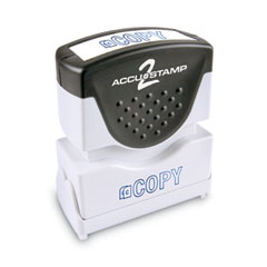 ACCUSTAMP2® Pre-Inked Shutter Stamp, Blue, COPY, 1 5/8 x 1/2
