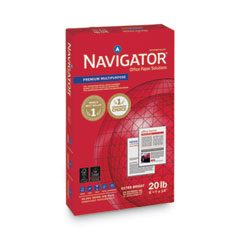 Navigator® Premium Multipurpose Copy Paper, 97 Bright, 20 lb Bond Weight, 8.5 x 14, White, 500 Sheets/Ream, 10 Reams/Carton