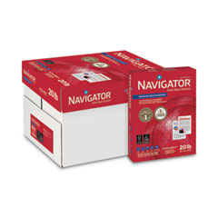 Navigator® Premium Multipurpose Copy Paper, 97 Bright, 20 lb, 8.5 x 11, White, 500 Sheets/Ream, 10 Reams/Carton, 40 Cartons/Pallet