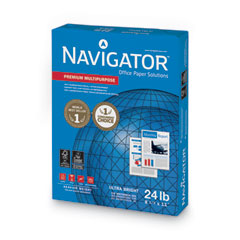 Navigator® Premium Multipurpose Copy Paper, 97 Bright, 24 lb, 8.5 x 11, White, 500 Sheets/Ream, 10 Reams/Carton