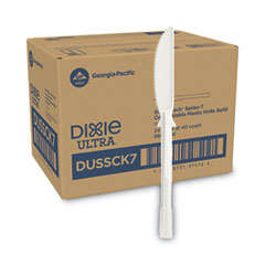 Dixie® SmartStock Tri-Tower Dispensing System Cutlery, Knife, Natural, 40/Pack, 24 Packs/Carton