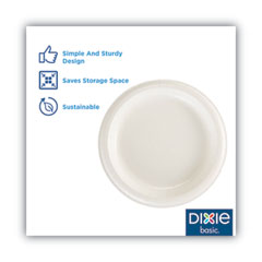 AJM Packaging Corporation Paper Plates, 9 dia, White, 100/Pack