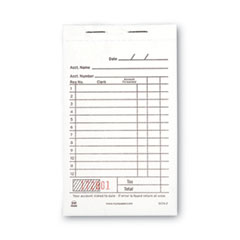 AmerCareRoyal® Sales Receipt Book, Two-Part Carbonless, 3.5 x 5.63, 1/Page, 50 Forms/Book, 100 Books/Carton