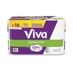 Viva® Signature Cloth Choose-A-Sheet Kitchen Roll Paper Towels, 2-Ply, 11 x 5.9, White, 156/Roll, 6 Rolls/Pack, 4 Packs/Carton