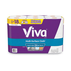 Viva® Multi-Surface Cloth Choose-A-Sheet Kitchen Roll Paper Towels, 2-Ply, 11 x 5.9, White, 165/Roll, 6 Rolls/Pack, 4 Packs/Carton