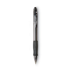 BIC® GLIDE Bold Ballpoint Pen, Retractable, Bold 1.6 mm, Black Ink, Smoke Barrel, Dozen