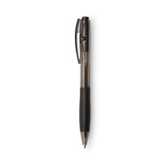 BIC® BU3 Ballpoint Pen, Retractable, Medium 1 mm, Black Ink, Black Barrel, 36/Pack