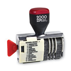 COSCO 2000PLUS® Dial-N-Stamp, 12 Phrases, Five Years, 1.5 x 0.13
