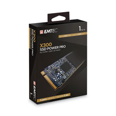 Emtec® X300 Power Pro Internal Solid State Drive, 1 TB, PCIe