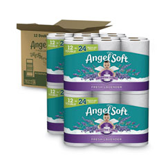 Angel Soft® Double-Roll Bathroom Tissue, Septic Safe, 2-Ply, 214 Sheets/Roll, White, 24/Pack