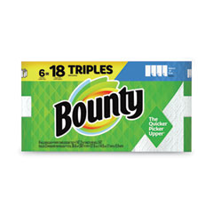 Bounty® Select-a-Size Kitchen Roll Paper Towels, 2-Ply, White, 5.9 x 11, 147 Sheets/Roll, 6 Rolls/Pack