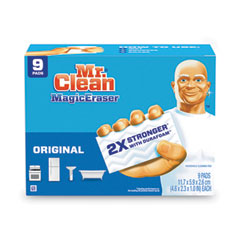 Mr. Clean® Magic Eraser, 4.6 x 2.4, 0.7" Thick, White, 9/Pack