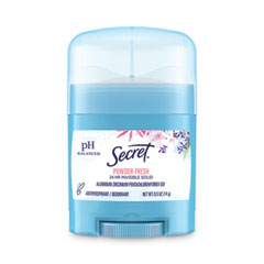 Secret® Invisible Solid Anti-Perspirant and Deodorant, Powder Fresh, 0.5 oz Stick, 24/Carton