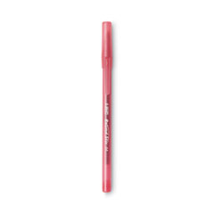 BIC® Round Stic Xtra Life Ballpoint Pen Xtra-Value Pack, Stick, Medium 1.2 mm, Assorted Ink Colors, Gray Barrel, 240/Carton