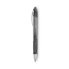 BIC® Gel-ocity Ultra Gel Pen, Retractable, Medium 0.7 mm, Black Ink, Black Barrel, Dozen