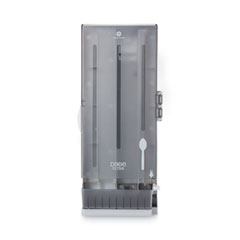 Dixie® SmartStock Utensil Dispenser, Spoons, 10 x 8.78 x 24.75, Smoke