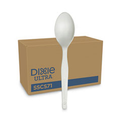Dixie® SmartStock Plastic Cutlery Refill, Spoon, Natural, 40 Pack, 24 Packs/Carton