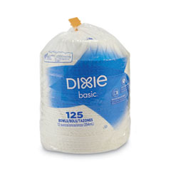 Dixie® Paper Dinnerware, Bowls, White, 12 oz, 125/Pack