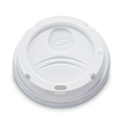 Dixie® Dome Drink-Thru Lids, Fits 10 oz to 16 oz PerfecTouch; 12 oz to 20 oz WiseSize Cup, White, 50/Pack