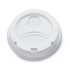Dixie® White Dome Lid Fits 10 oz to 16 oz Perfectouch Cups, 12 oz to 20 oz Hot Cups, WiseSize, 500/Carton