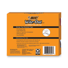 BIC Wite-Out Micro Correction Tape - Assorted Colours - 2 Pack