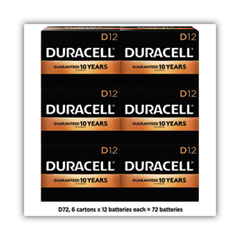 Duracell® CopperTop Alkaline D Batteries, 72/Carton