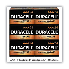 Duracell® CopperTop Alkaline AAA Batteries, 144/Carton