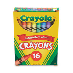 Crayola® Classic Color Crayons, Tuck Box, 16 Colors