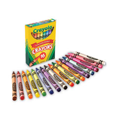 Crayola® Classic Color Crayons, Tuck Box, 16 Colors