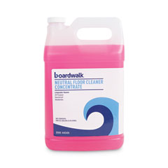 Boardwalk® Neutral Floor Cleaner Concentrate, Lemon Scent, 1 gal Bottle, 4/Carton