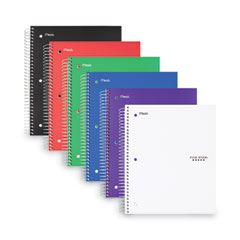 Five Star® Wirebound Notebook with Four Pockets, 3-Subject, Wide/Legal Rule, Randomly Assorted Cover Color, (150) 10.5 x 8 Sheets
