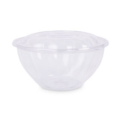 Eco-Products® Renewable and Compostable Salad Bowls with Lids, 32 oz, Clear, 50/Pack, 3 Packs/Carton