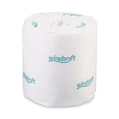 Windsoft® Bath Tissue, Septic Safe, 2-Ply, White, 4 x 3.75, 500 Sheets/Roll, 96 Rolls/Carton